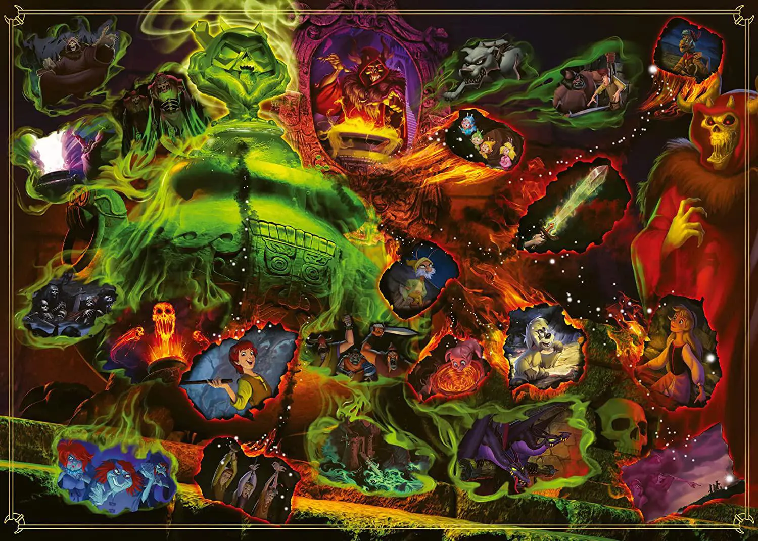 Puzzle Villainous: Rohatý kráľ