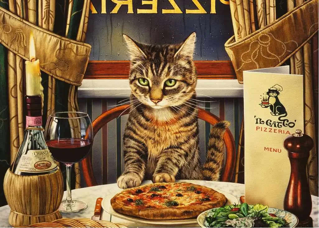 Puzzle Egyedül a vacsoránál