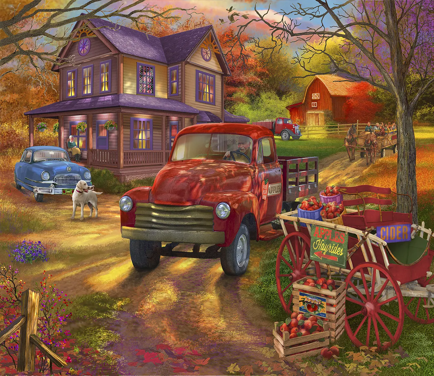 Puzzle Jablková farma