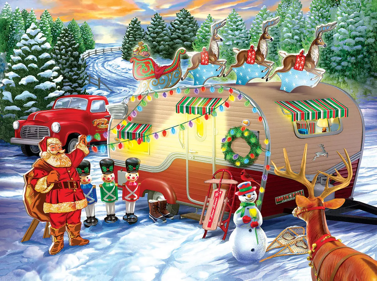 Puzzle Christmas Campers