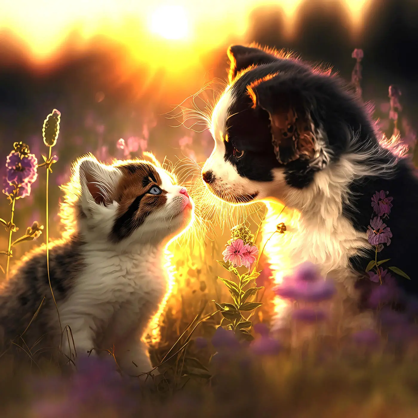 Puzzle Cat and Dog