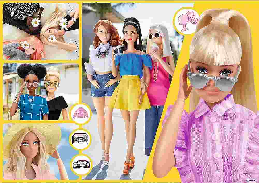 Puzzle Glitzer-Barbie