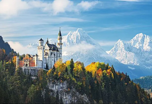 Puzzle A gyönyörű Bajor Alpok, Bajorország