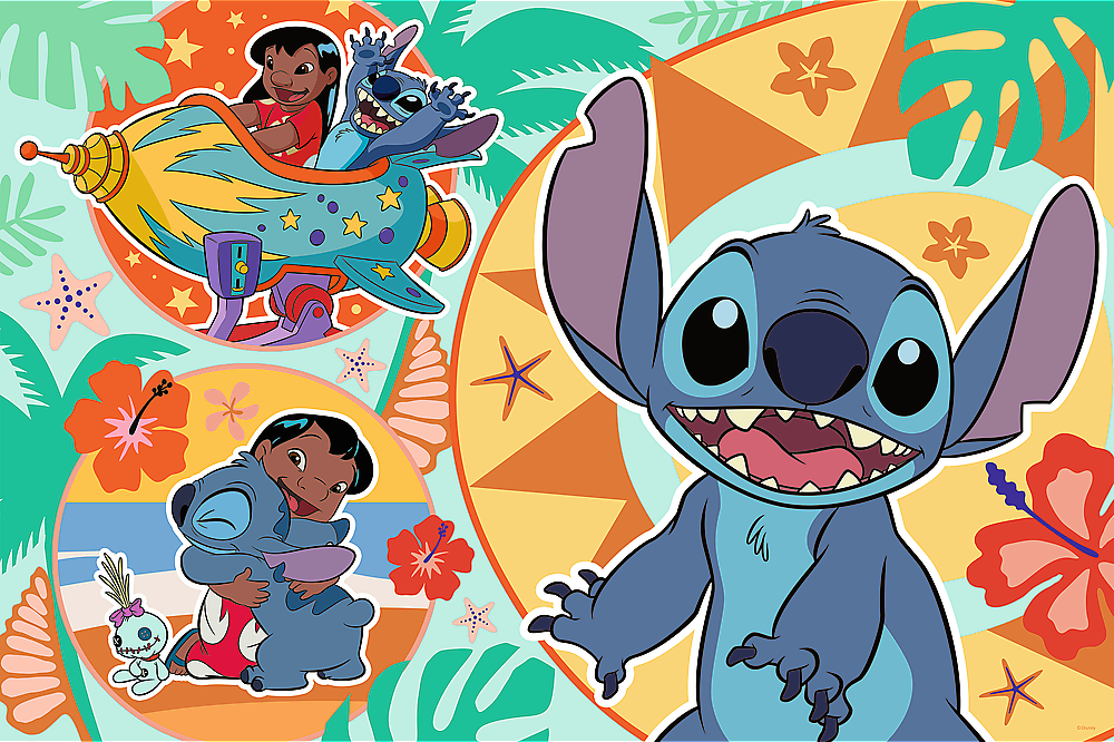 Puzzle Šťastný deň Lilo a Stitcha