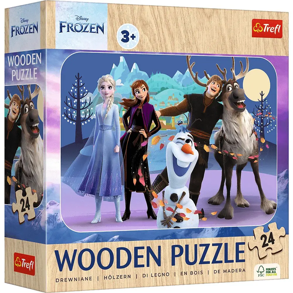Puzzle Drevené puzzle: Frozen