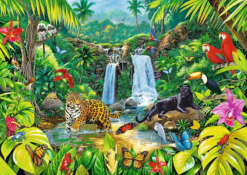 Puzzle Padure tropicala, 2 000 Număr piese