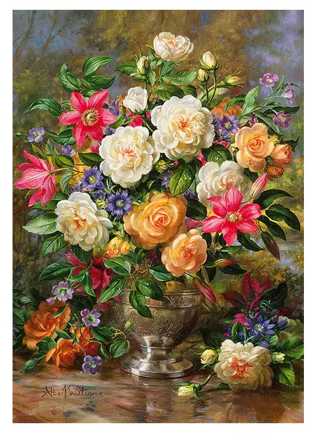 Puzzle Flori pentru regină, 4 000 Număr piese