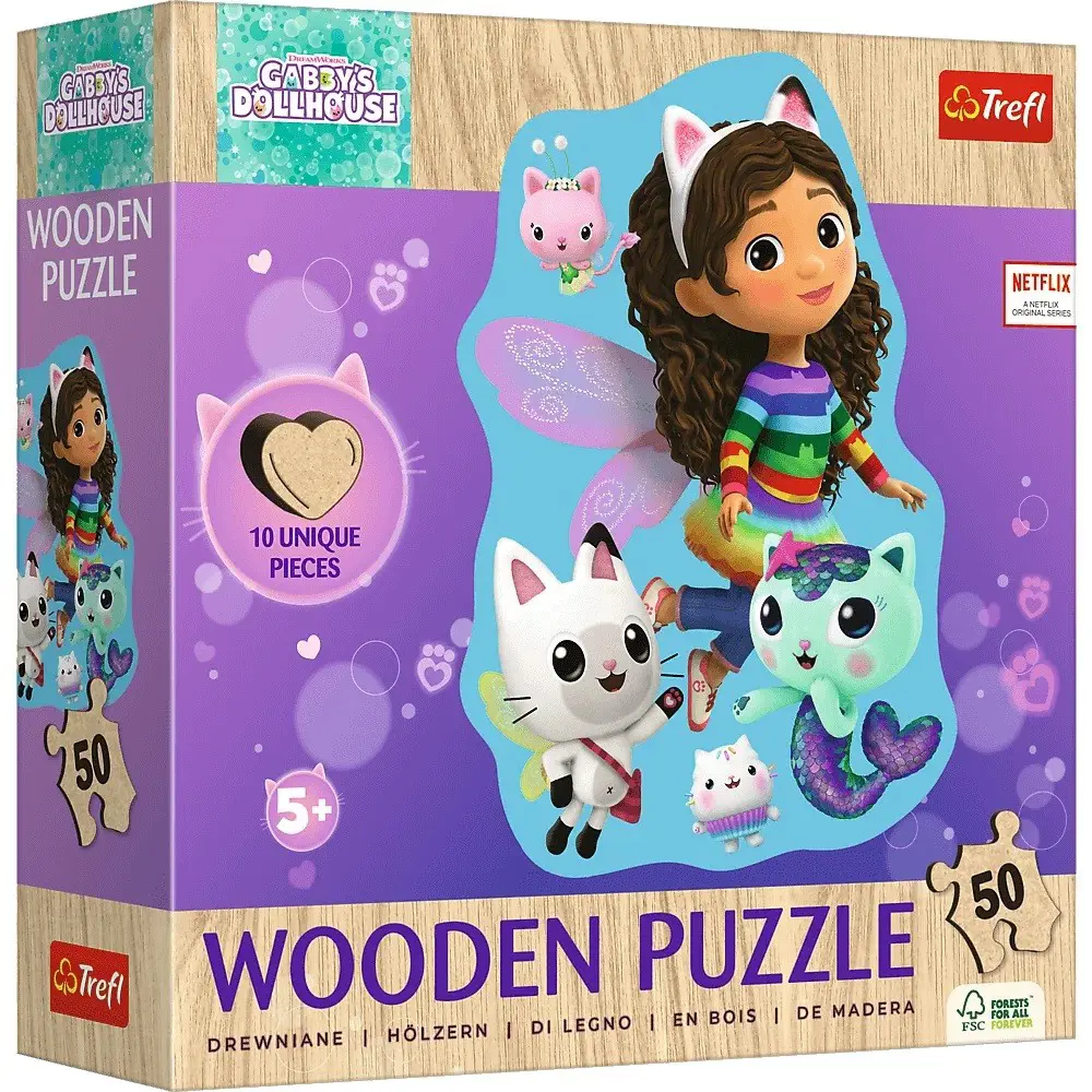 Puzzle Veselá Gabi drevená