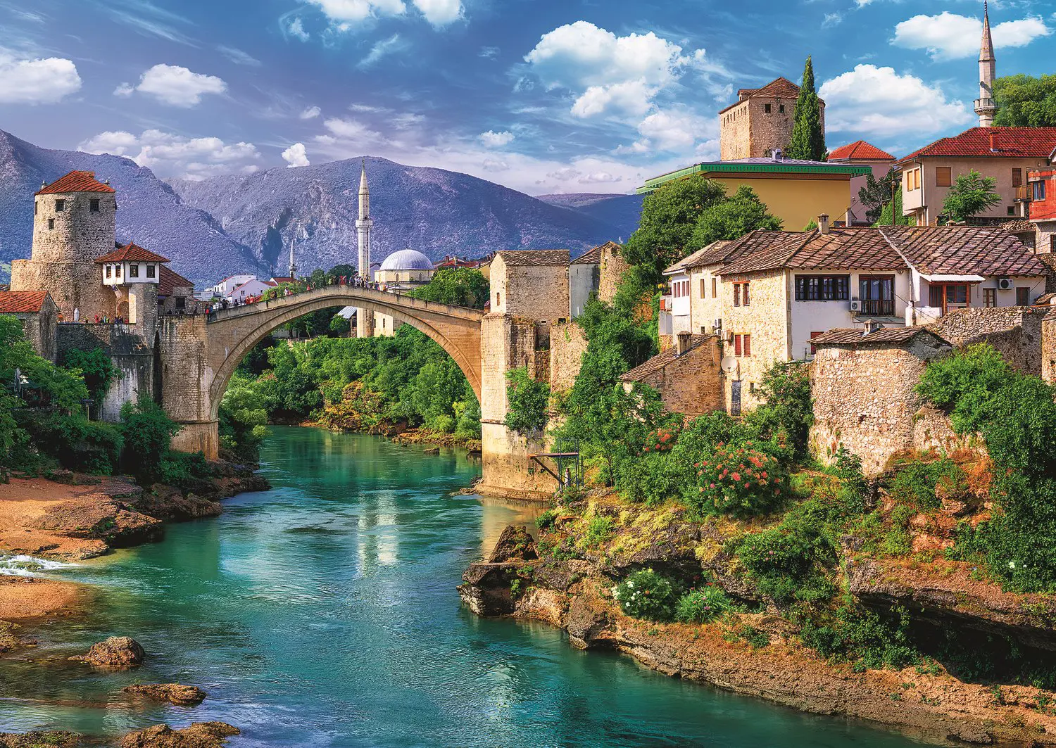Puzzle Old Bridge in Mostar, Bosnia and Herzegovina