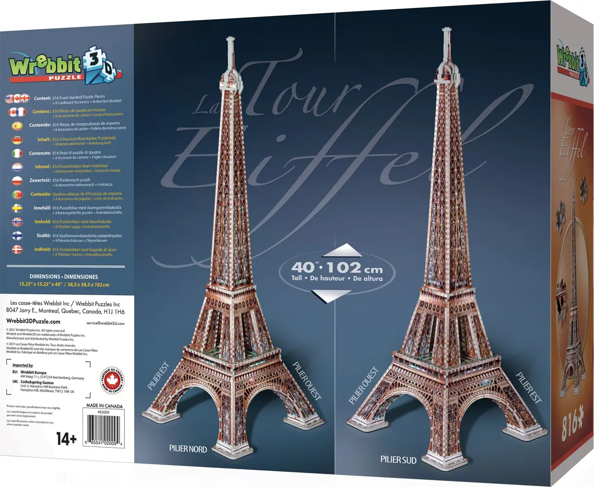 Puzzle Eiffel Tower 3D