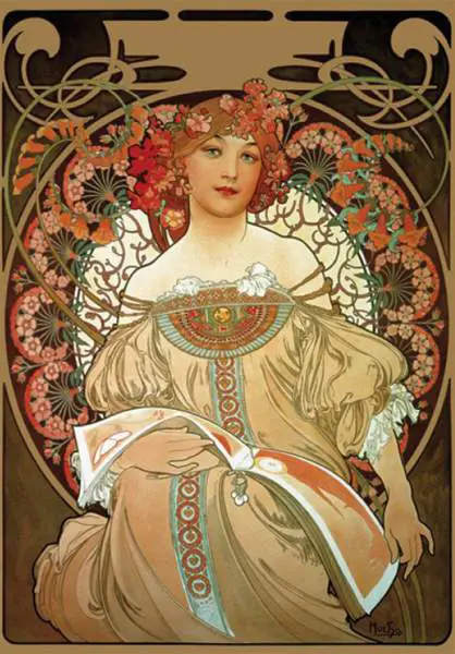 Puzzle Alphonse Mucha: Dreaming, 1 000 pieces