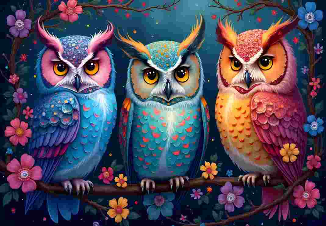 Puzzle Owls and Enchanted Night