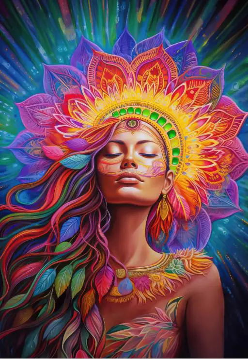 Puzzle Dúhový šaman