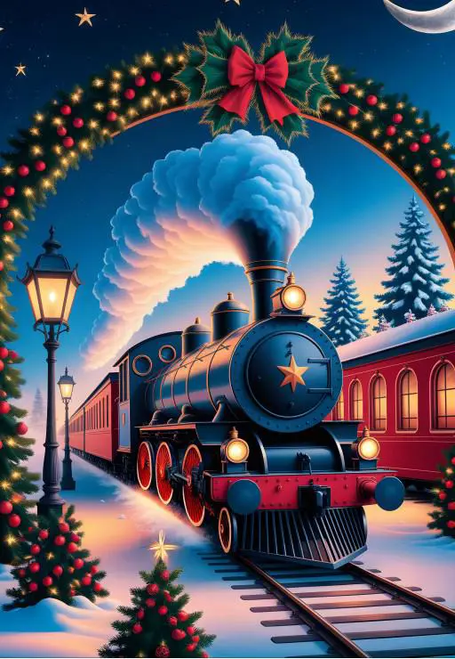 Puzzle Der magische Weihnachtszug