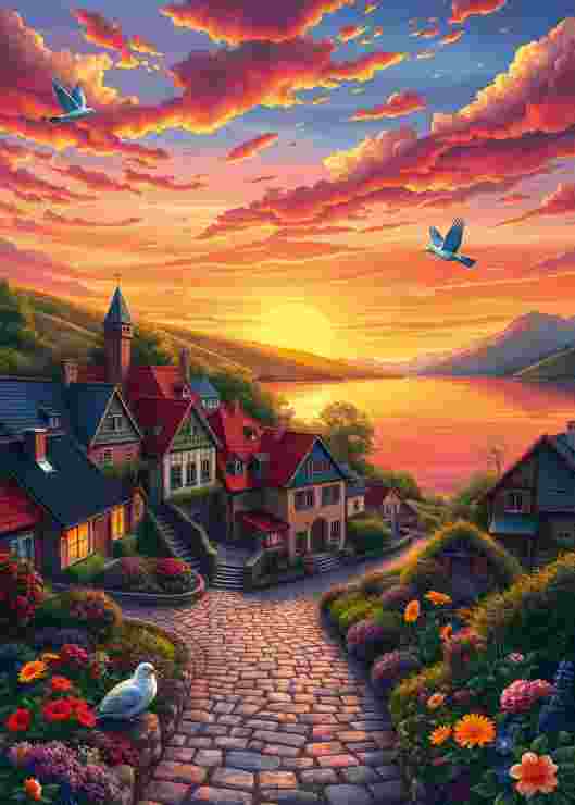 Puzzle Pohľad na jazero