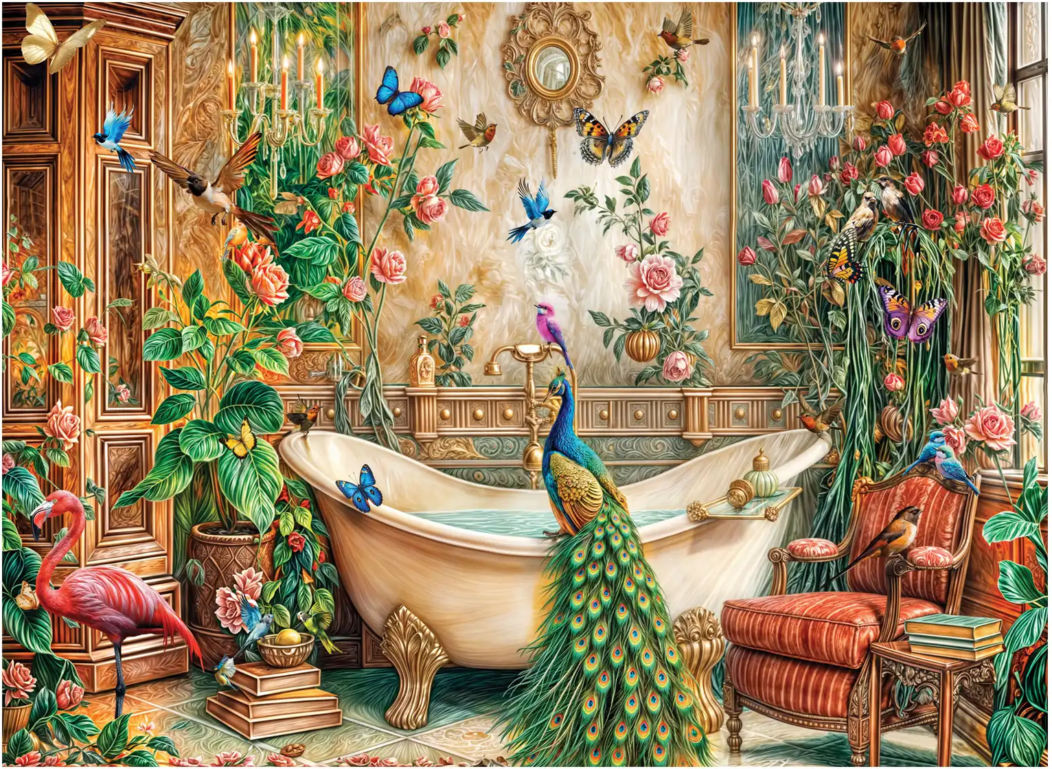 Puzzle Peacock