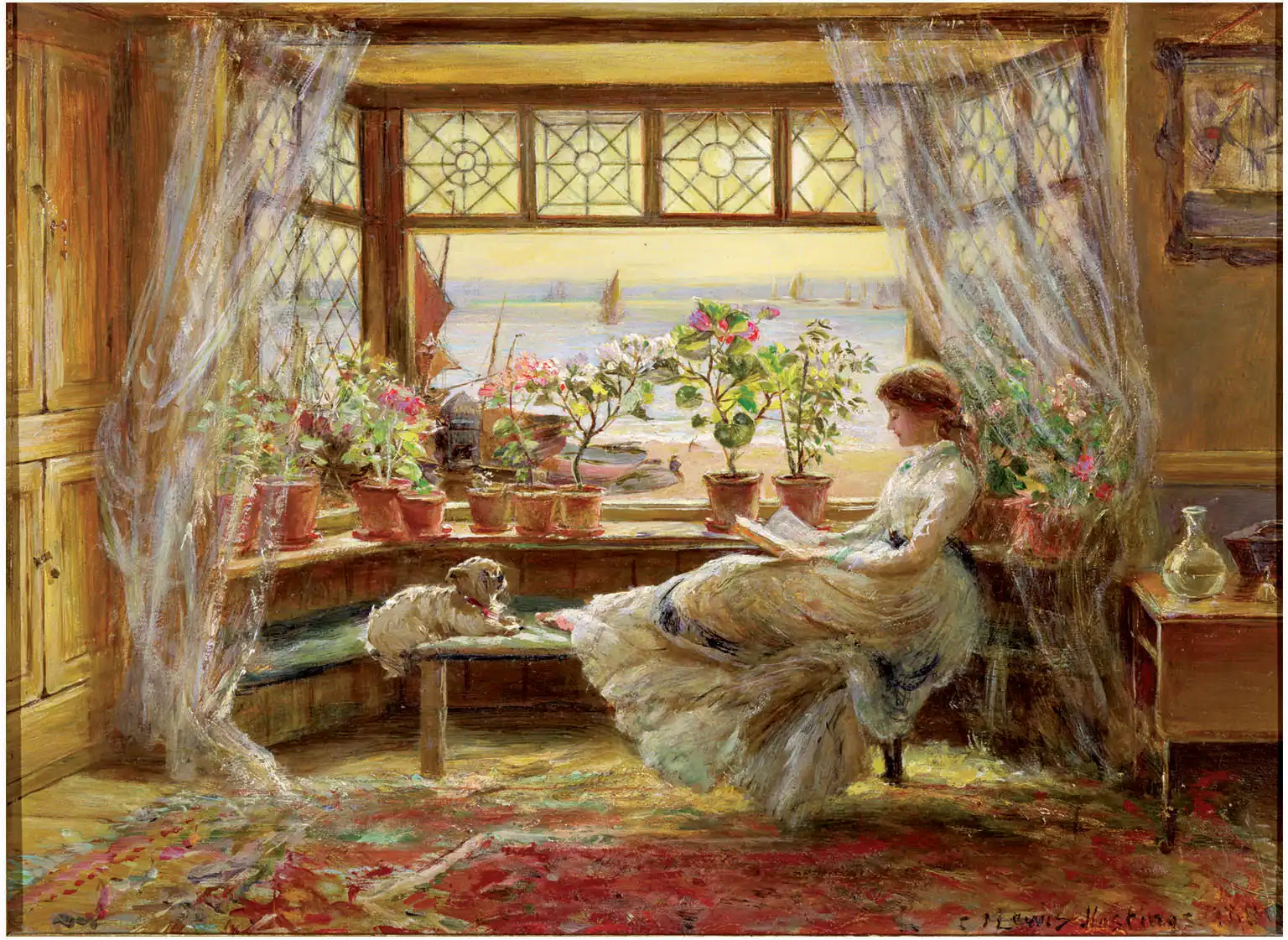 Puzzle Reading by the Window