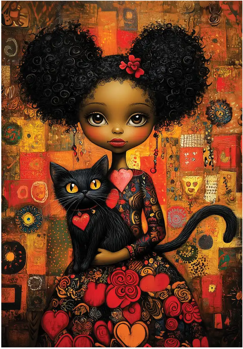 Puzzle Black Cat