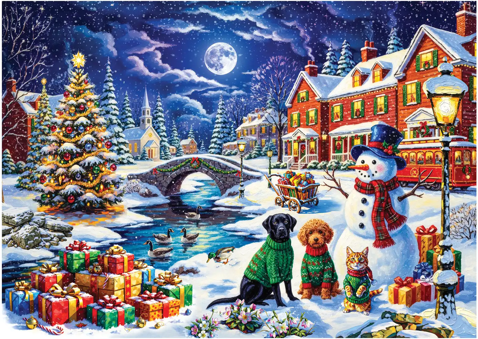 Puzzle New Year Night XL