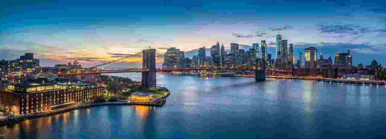 Puzzle Brooklynský most, panoráma New Yorku