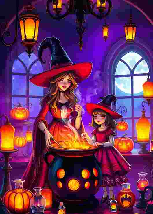 Puzzle Kúzla a tekvice