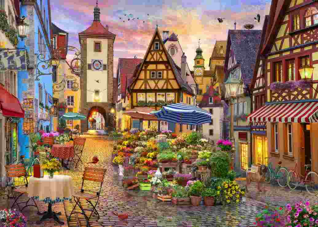 Puzzle Bavorské mesto