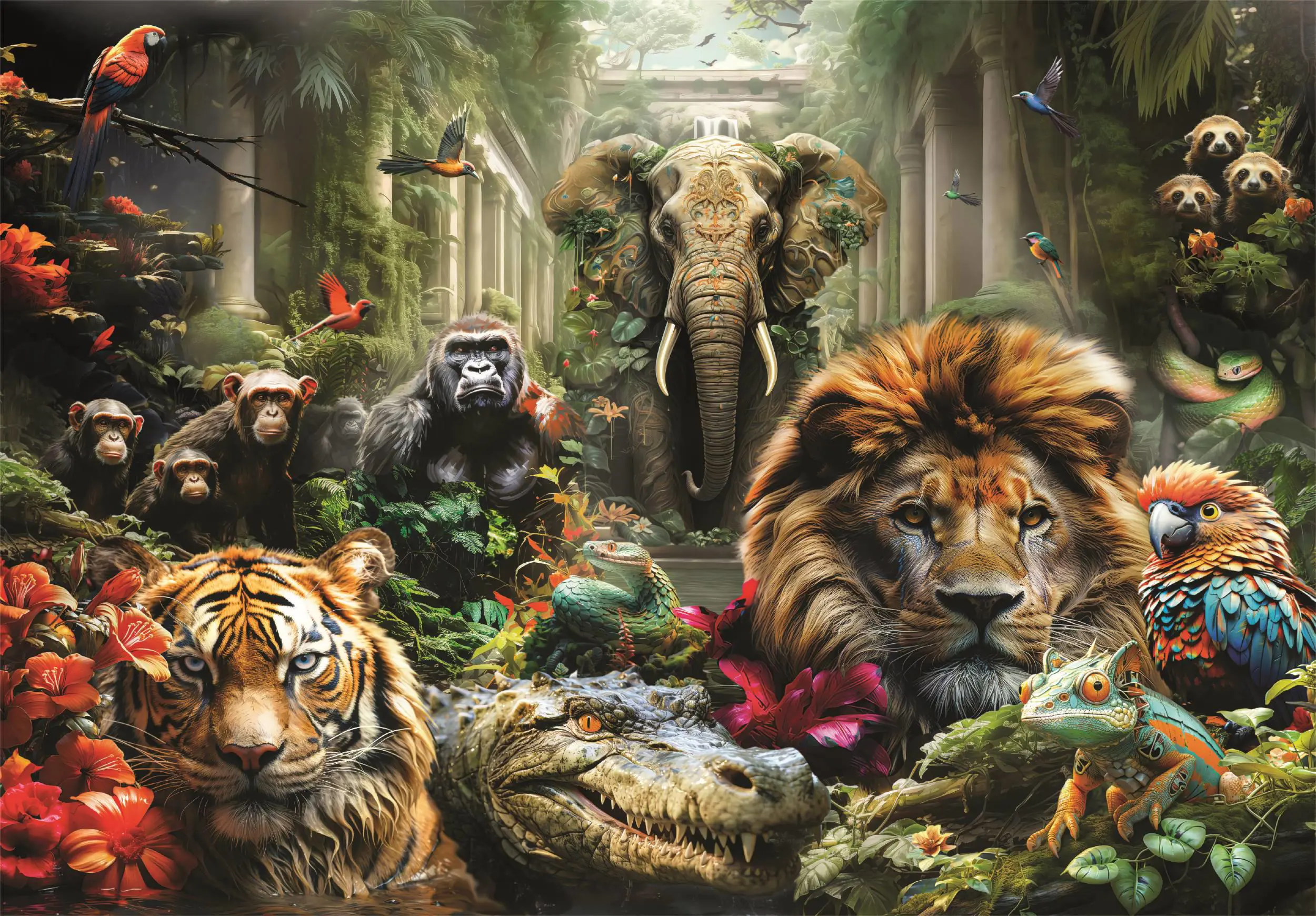 Puzzle Mystická džungľa