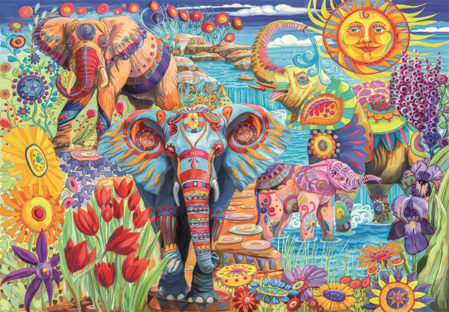 Puzzle Elephants' carnival