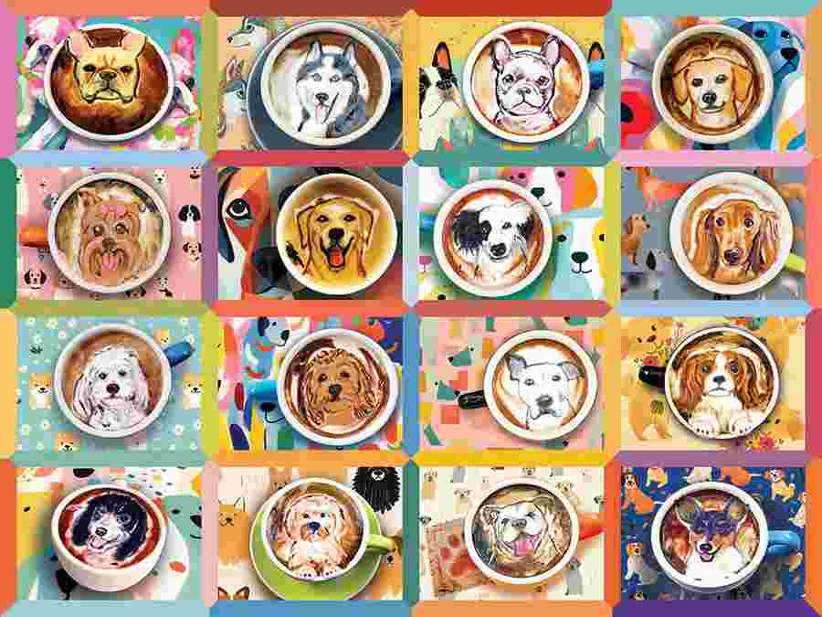 Puzzle Puppy Lattes