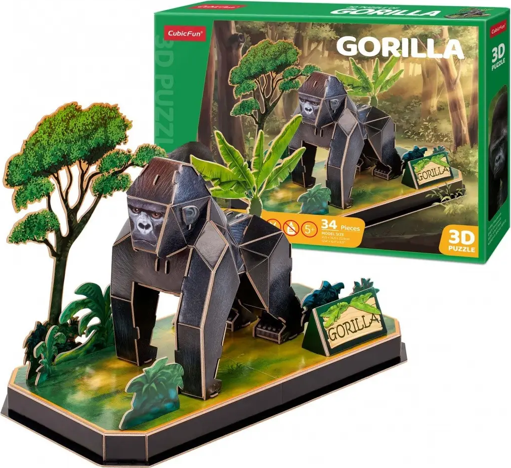 Puzzle 3D puzzle Gorila
