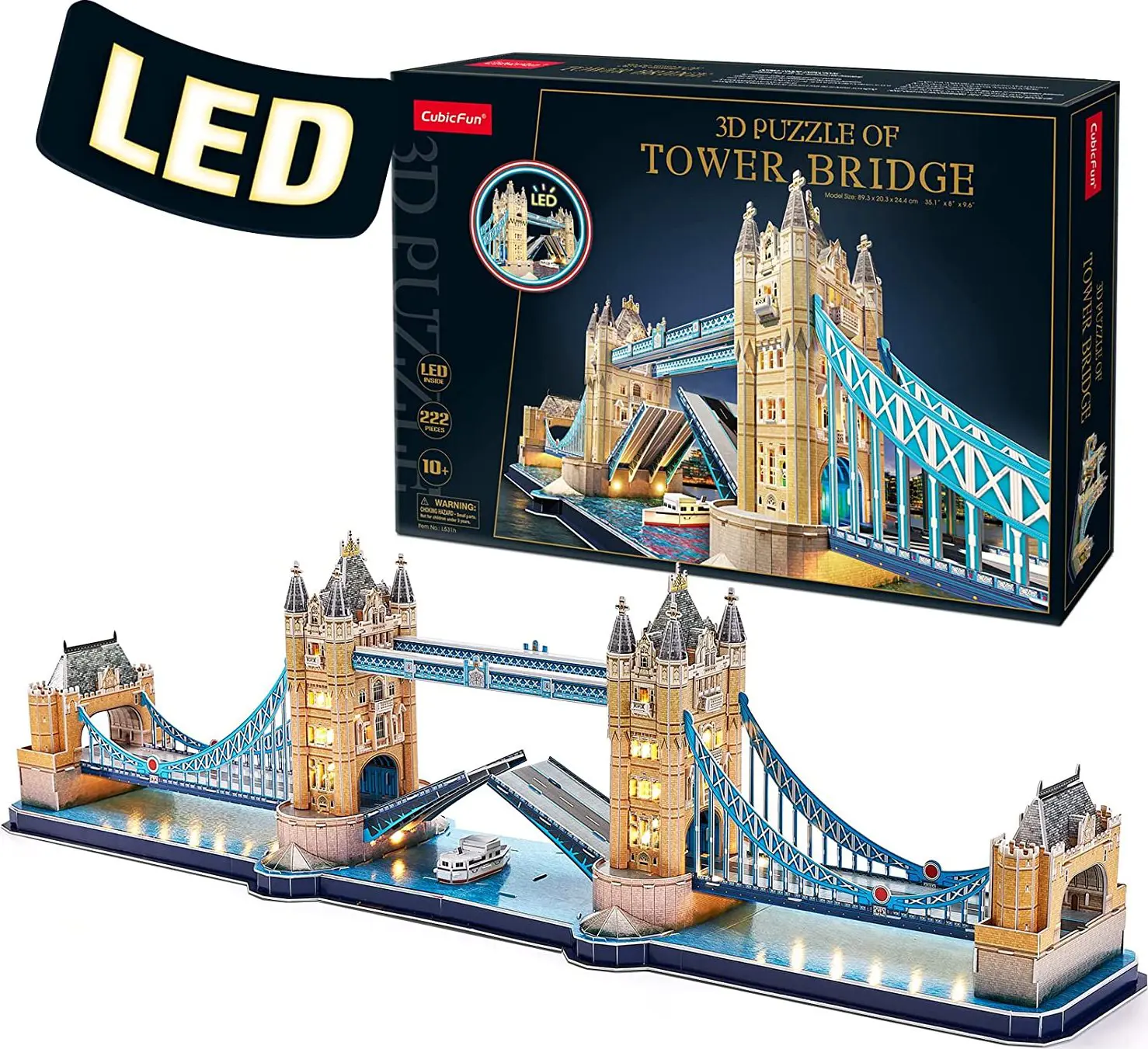 Puzzle 3D puzzle Tower Bridge LED