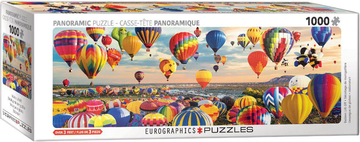 Puzzle Panorama vzletu balonu