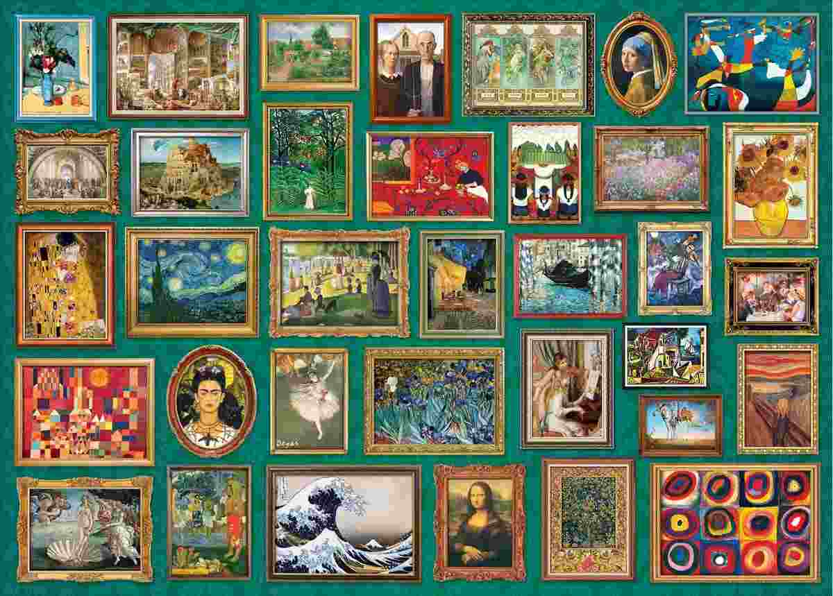 Puzzle Majstrovské diela Kunst