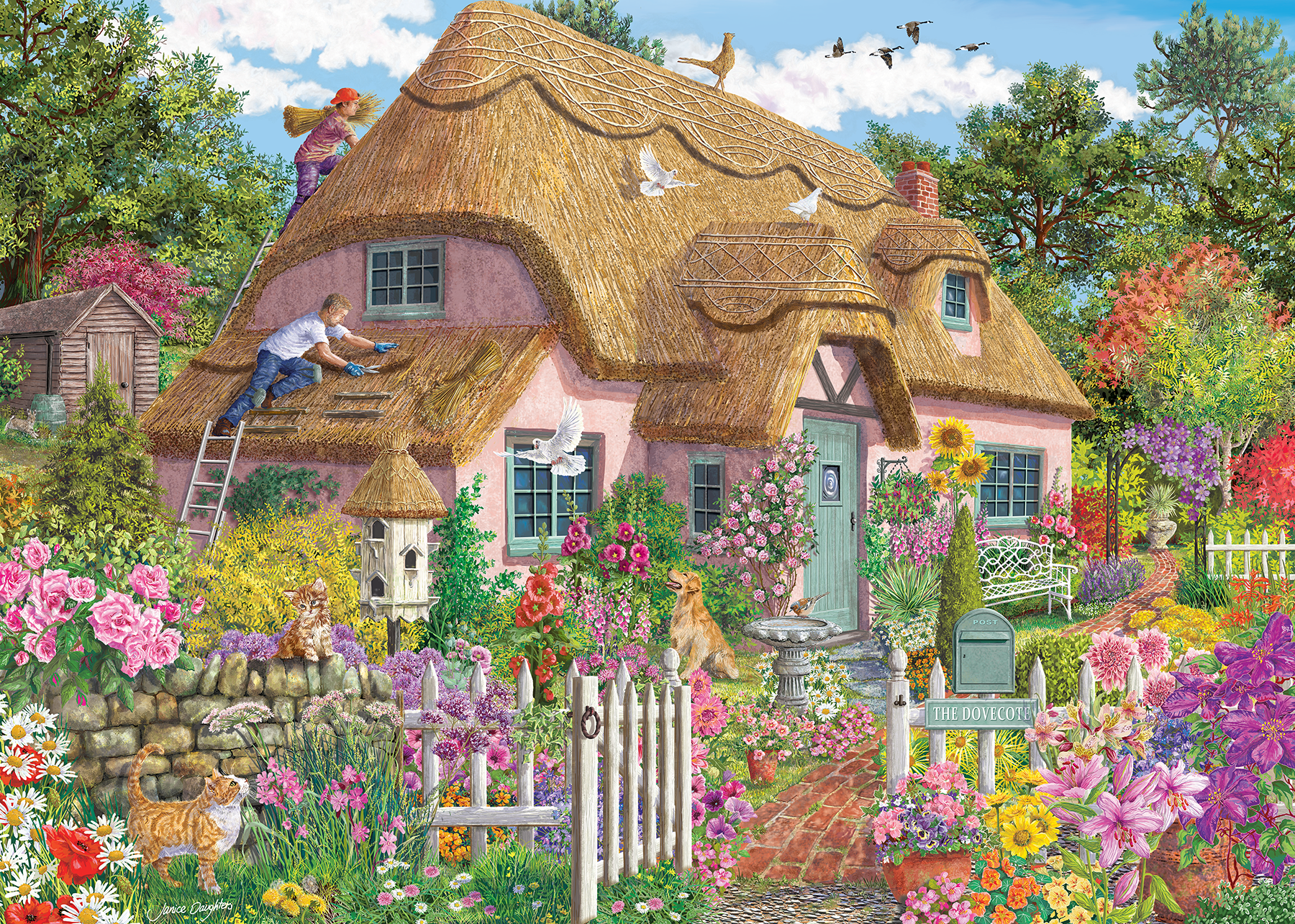 Puzzle Thatched Cottage