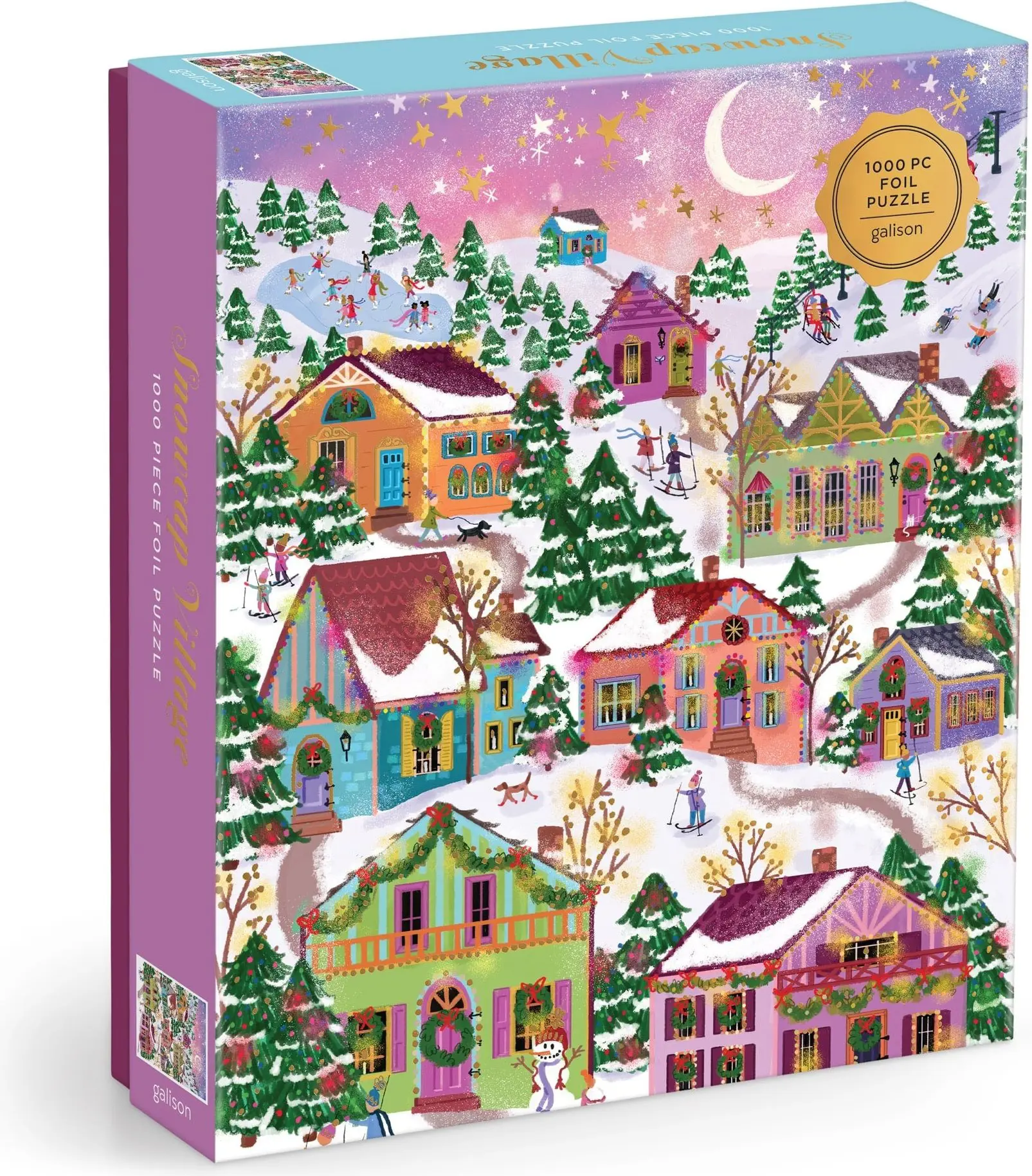 Puzzle Snehová čiapočka Village methal