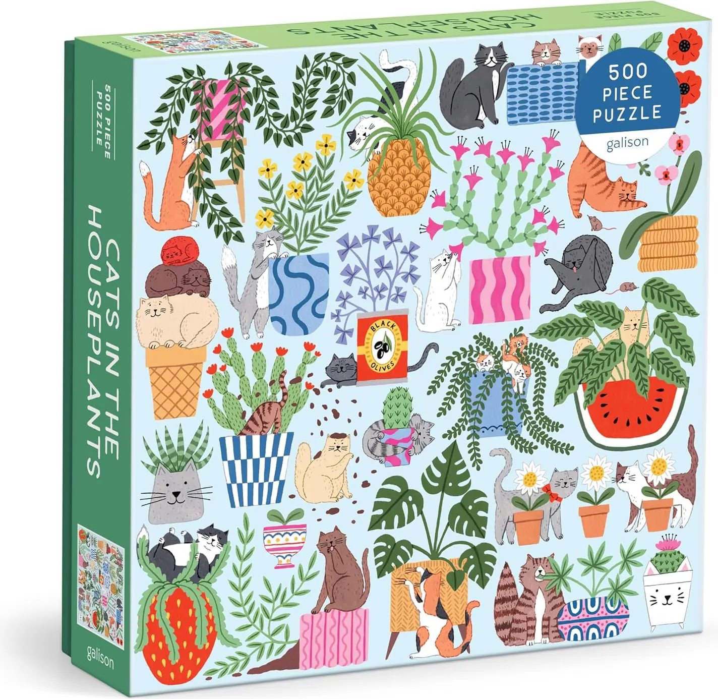 Puzzle Cats in Houseplants