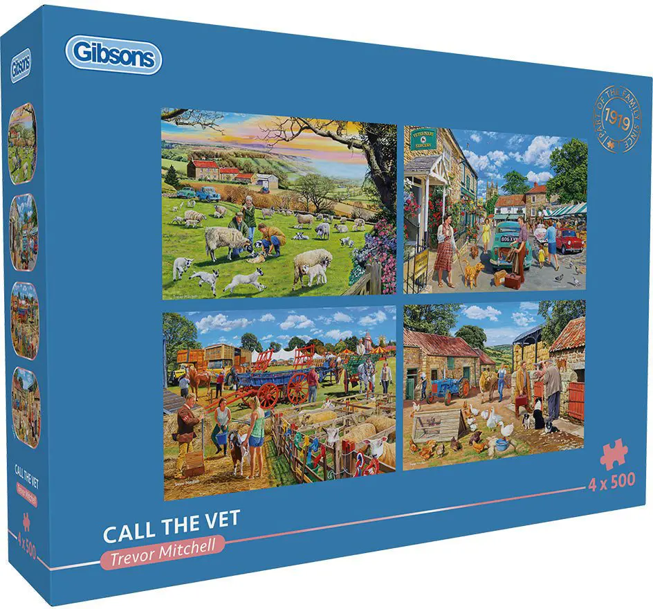 Puzzle 4x500 Call the Vet