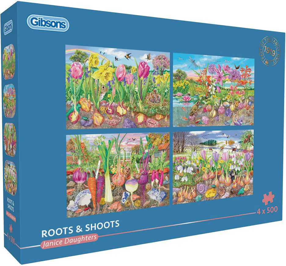 Puzzle 4x500 Rădăcini și lăstari