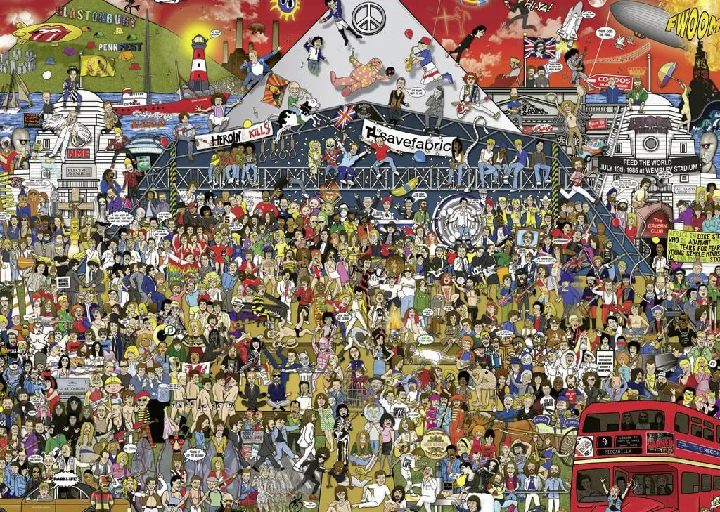 Puzzle Britská hudobná história