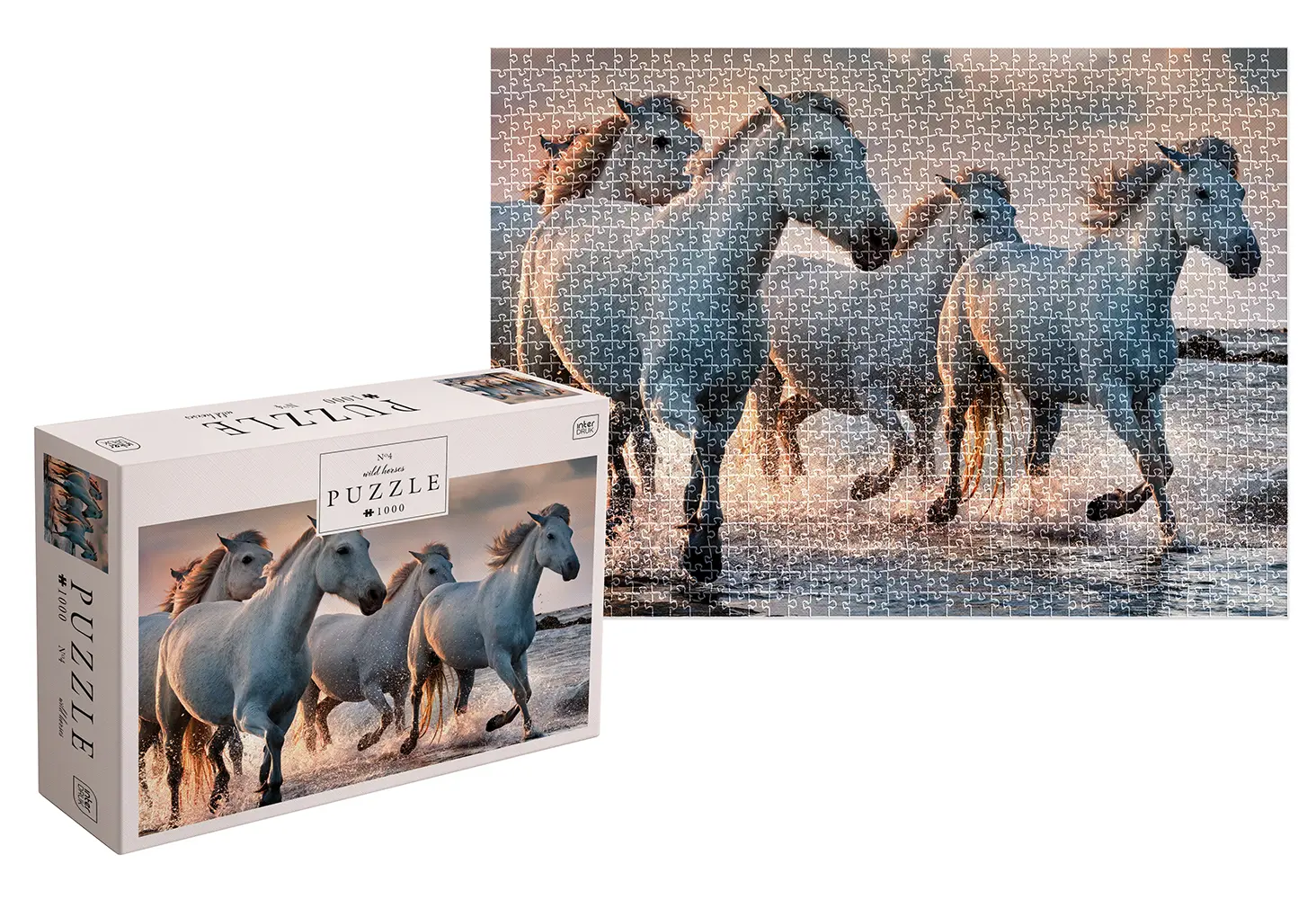 Puzzle Divoké kone