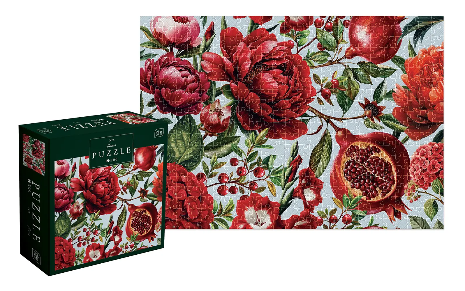 Puzzle Červené kvety