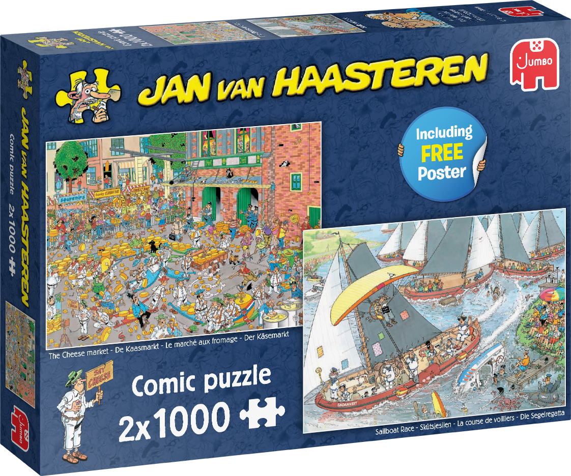 Puzzle 2x1000 Jan Van Haasteren: Holandské tradície
