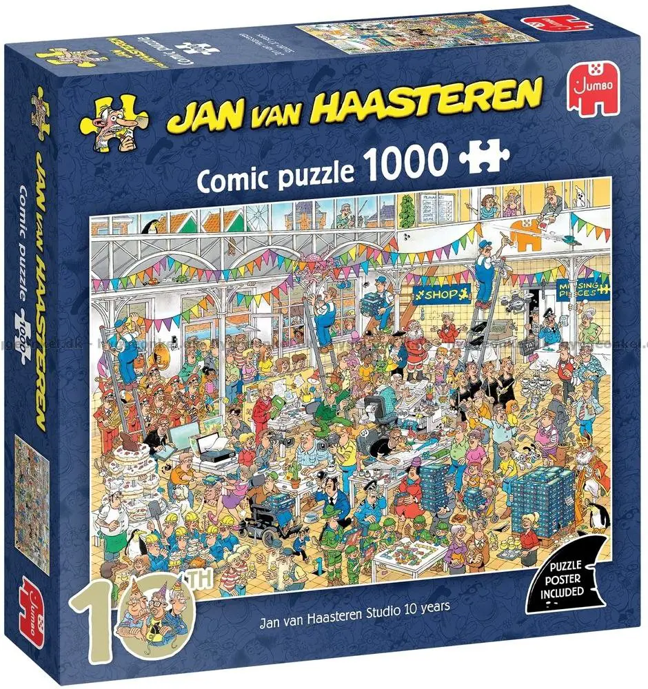 Puzzle Jan Van Haasteren: Štúdio 10 rokov