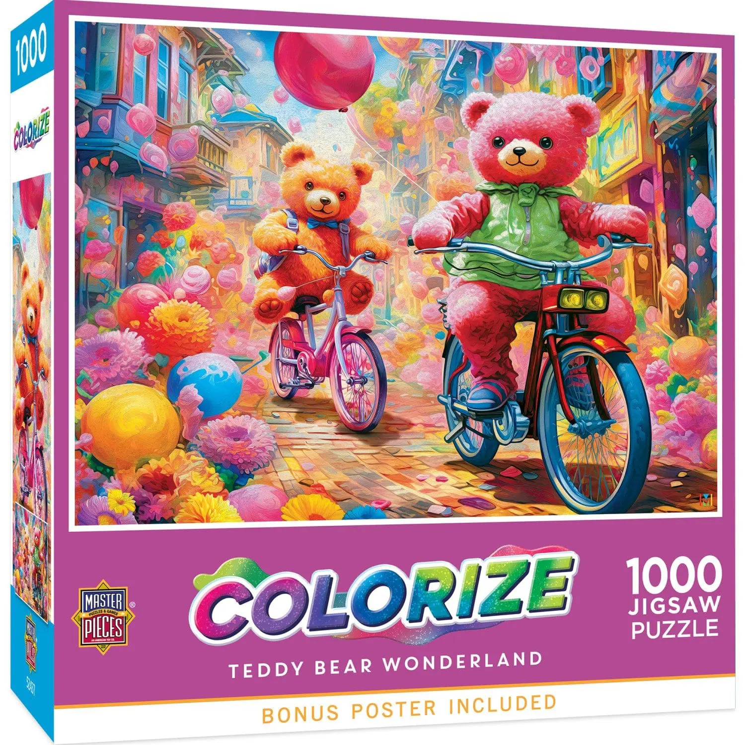 Puzzle Colorize - Medvídková říše divů