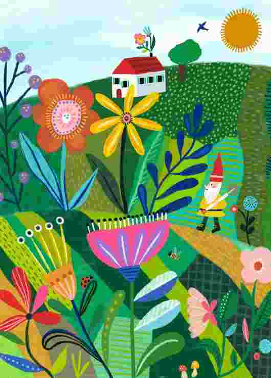 Puzzle Garden Whimsy