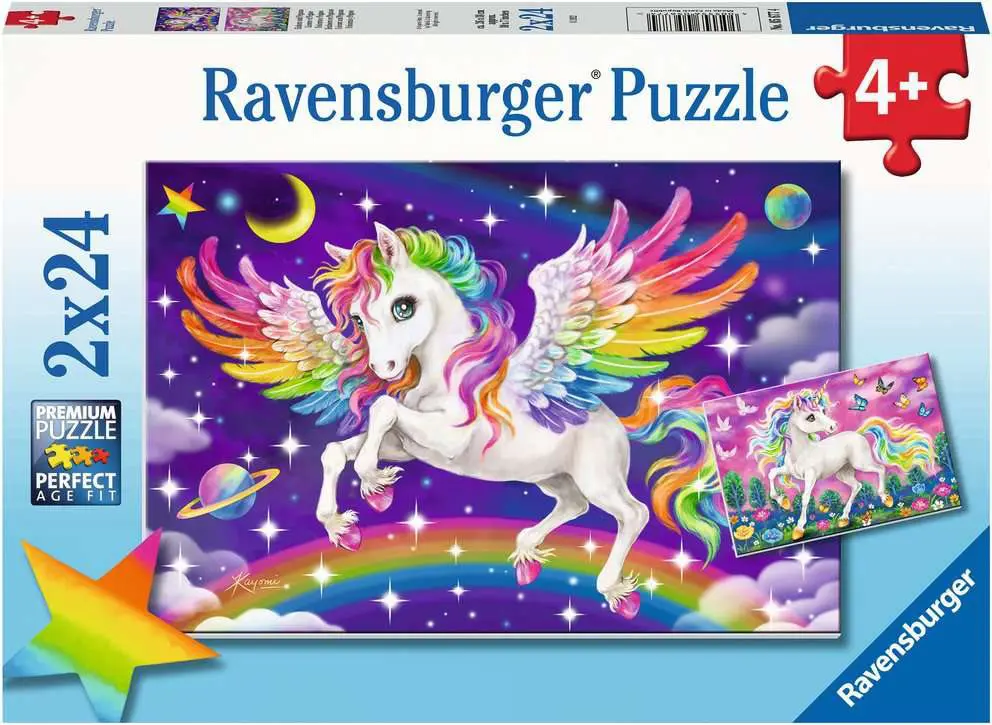 Puzzle 2x24 Unicorn and Pegas