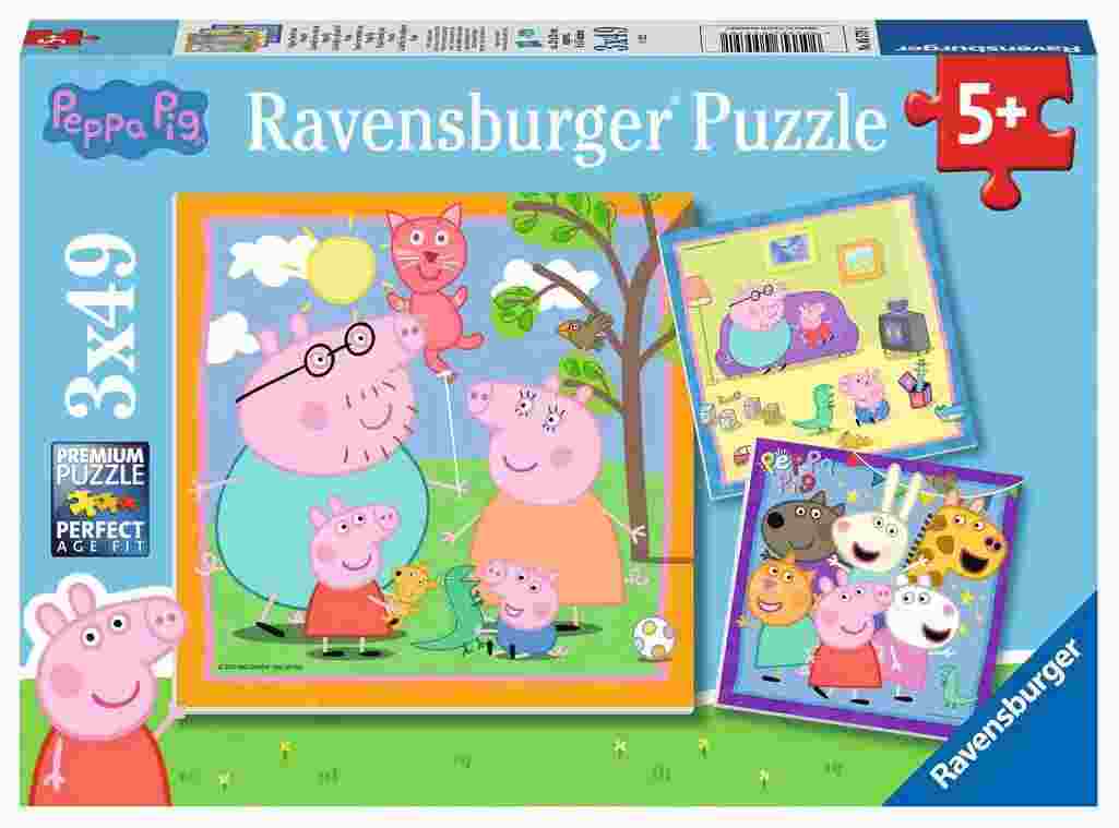 Puzzle 3x49 Peppa Pig