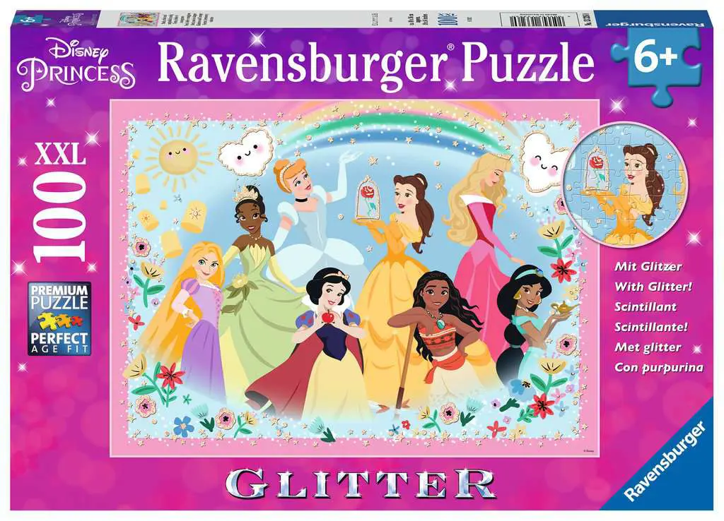 Puzzle Disney: Princezny s trblietkami