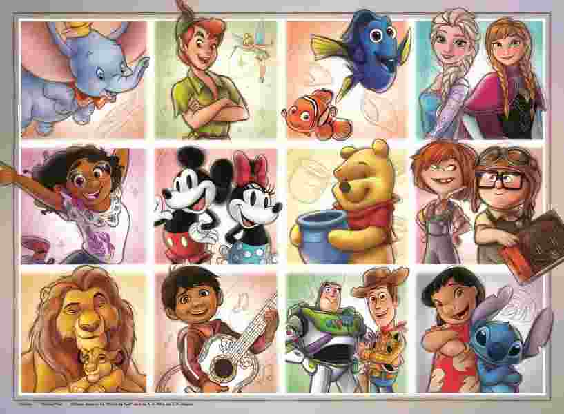 Puzzle Marvel : personnages Disney
