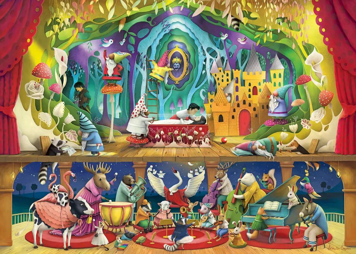 Puzzle Snow White and 7 Gnomes